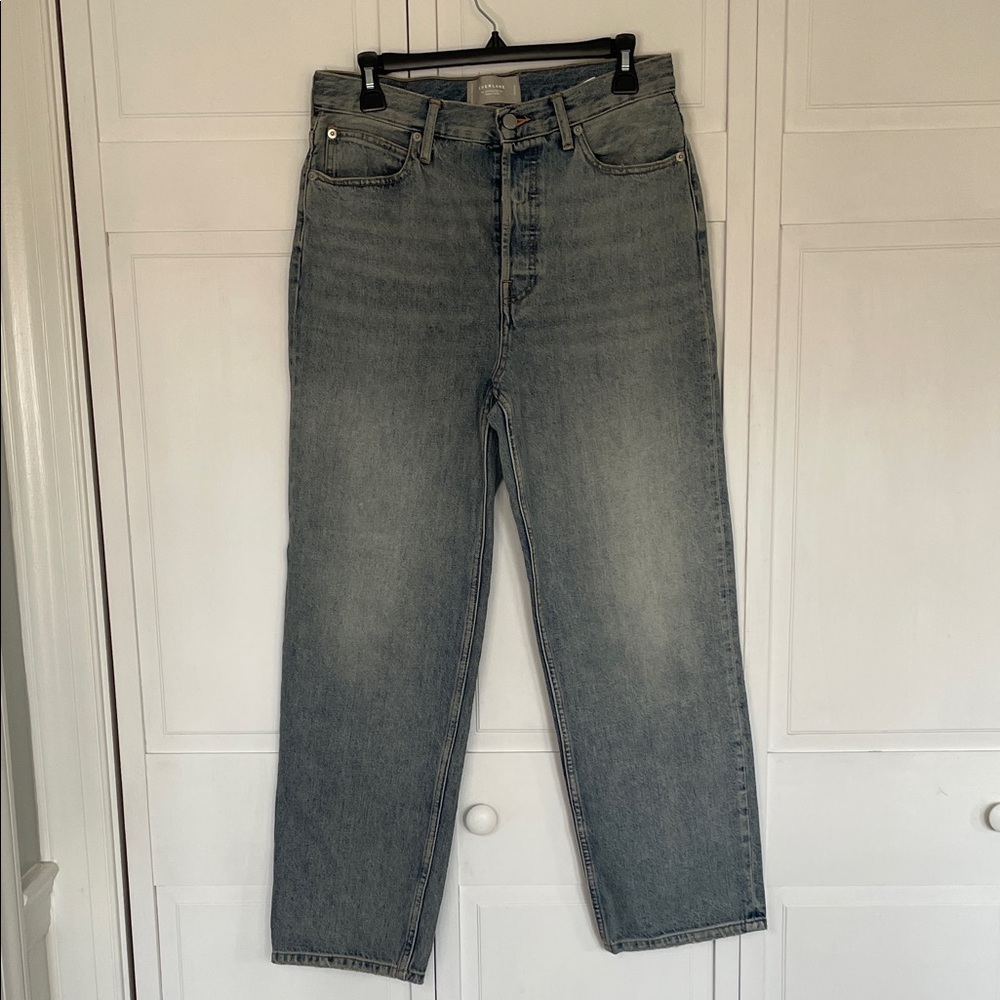 Everlane Women’s Organic Cotton Light Blue High Waisted Jeans Sz29 Long